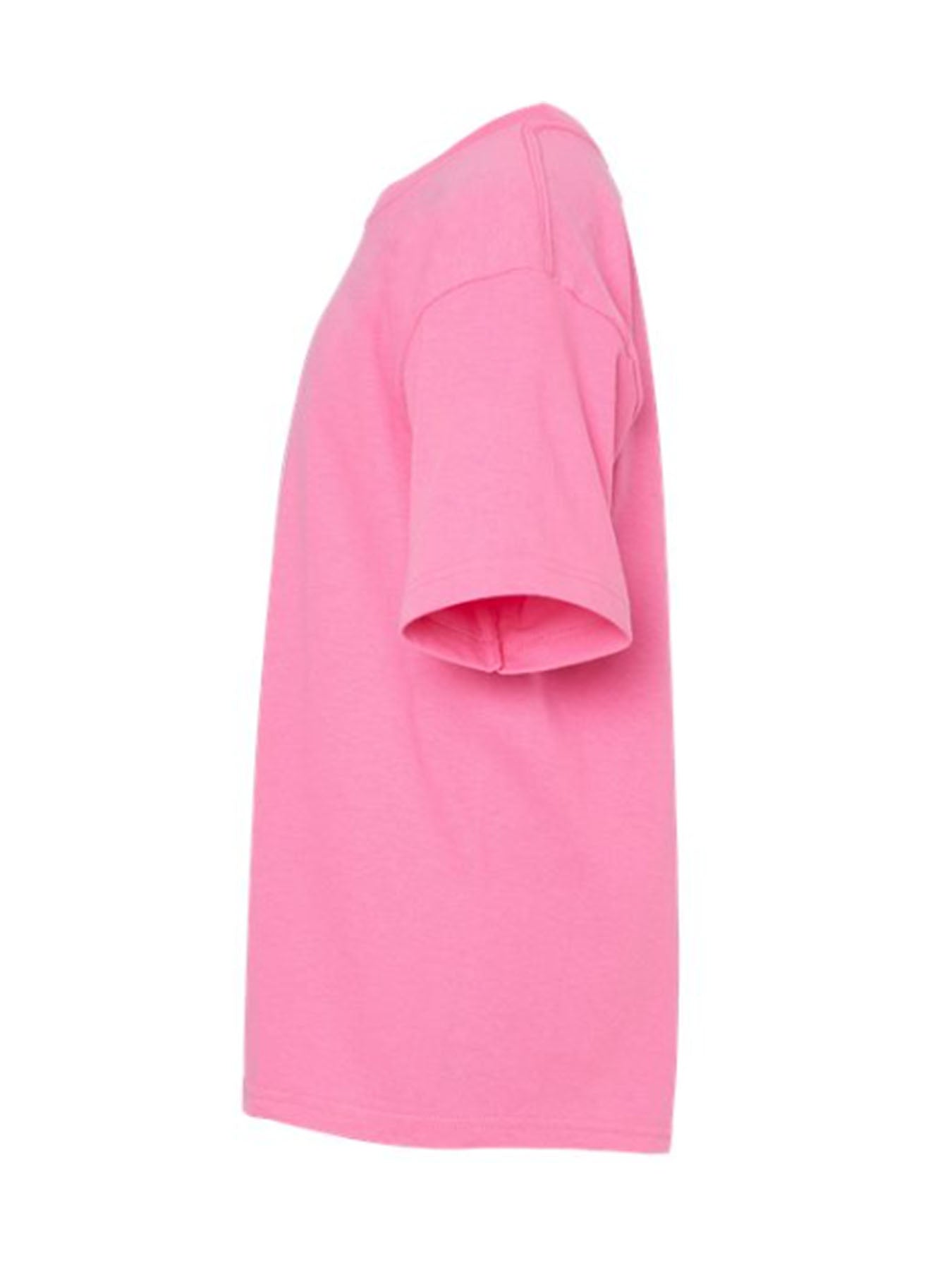 Custom Pink Cotton Short Sleeve Tee