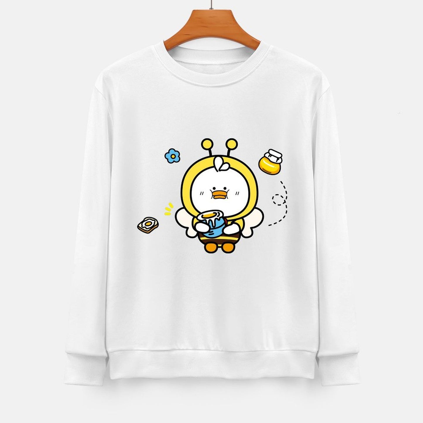 Front Patterned Long Sleeve TopSoftFeel YearRound