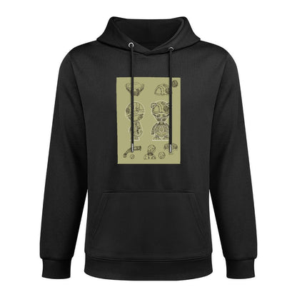 IPIB 250g Hooded Pocket Sweatshirt Front GraphicMen's Hooded  Sweatshirt6000008-5