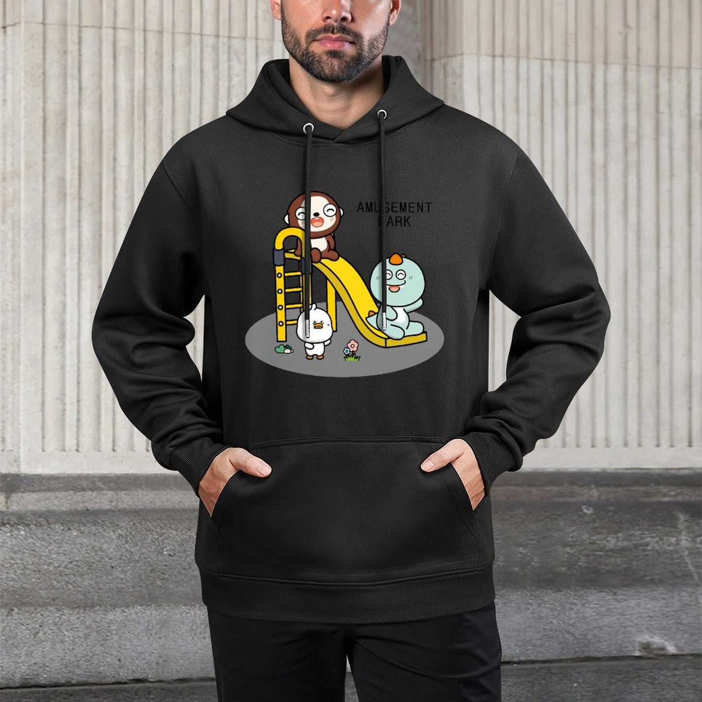 IPBR 250g Hooded Pocket Sweatshirt Front GraphicMen's Hooded  Sweatshirt4000999