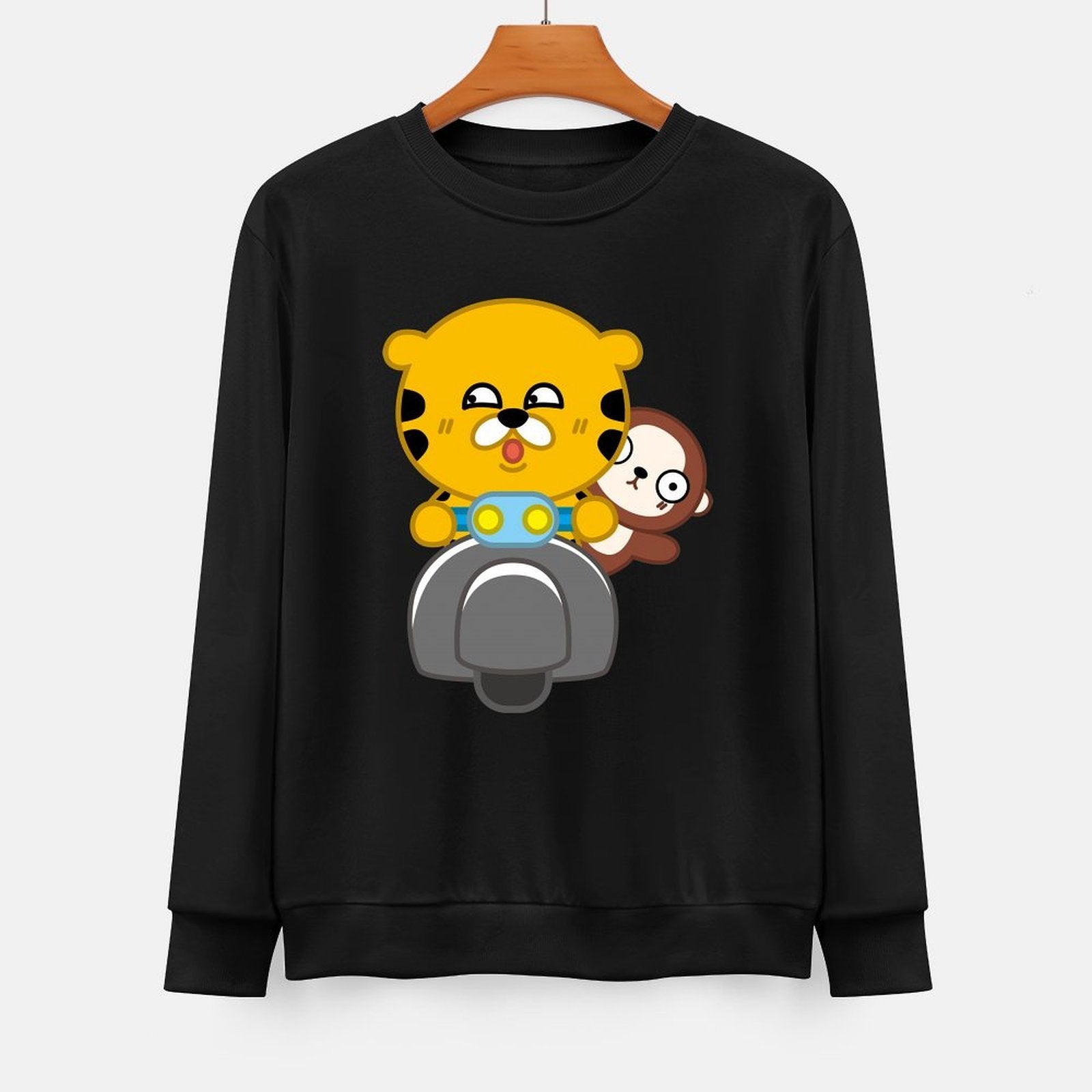  Front Patterned Long Sleeve TopStreetFit ActiveStyle