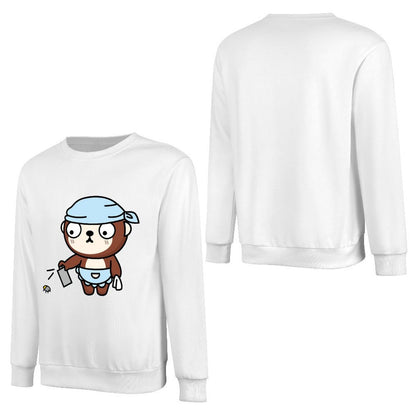 Front Patterned Long Sleeve TopNatural Reliable