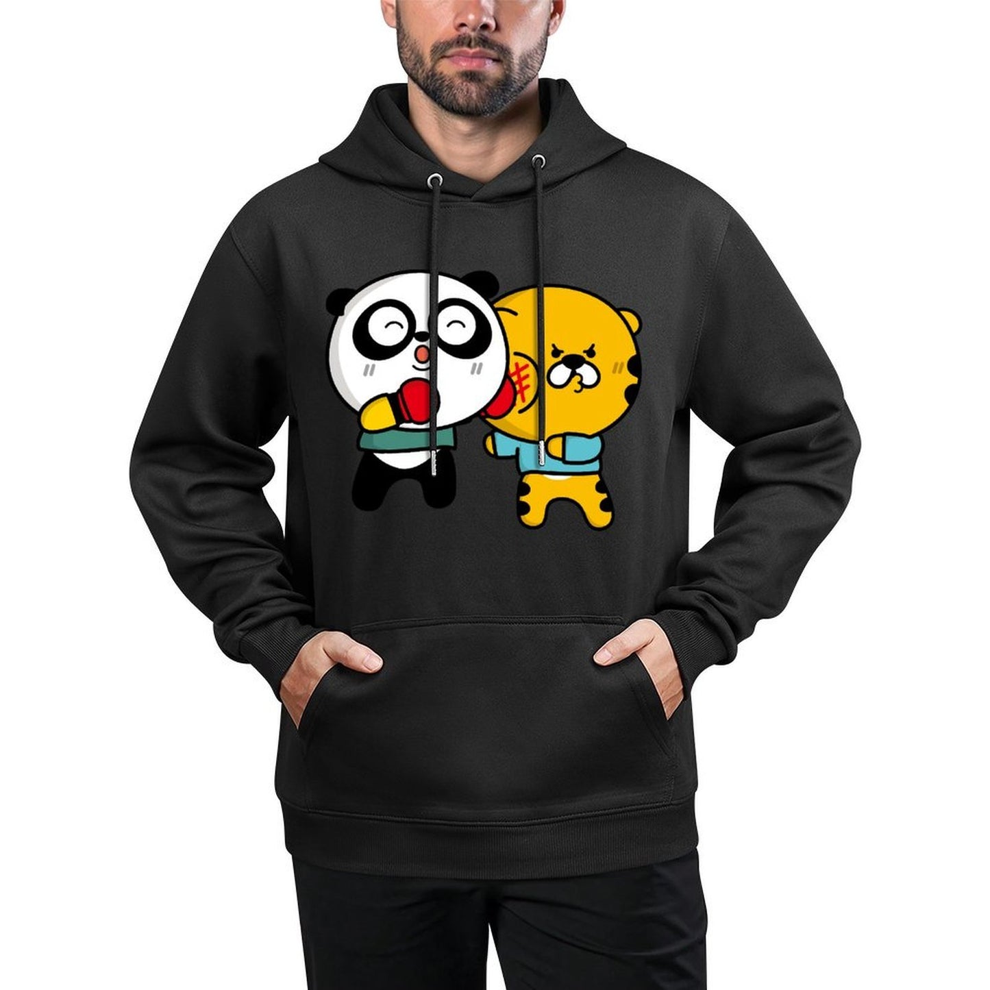 Tear-Resistant Soft-Touch Front Graphic Hoodies