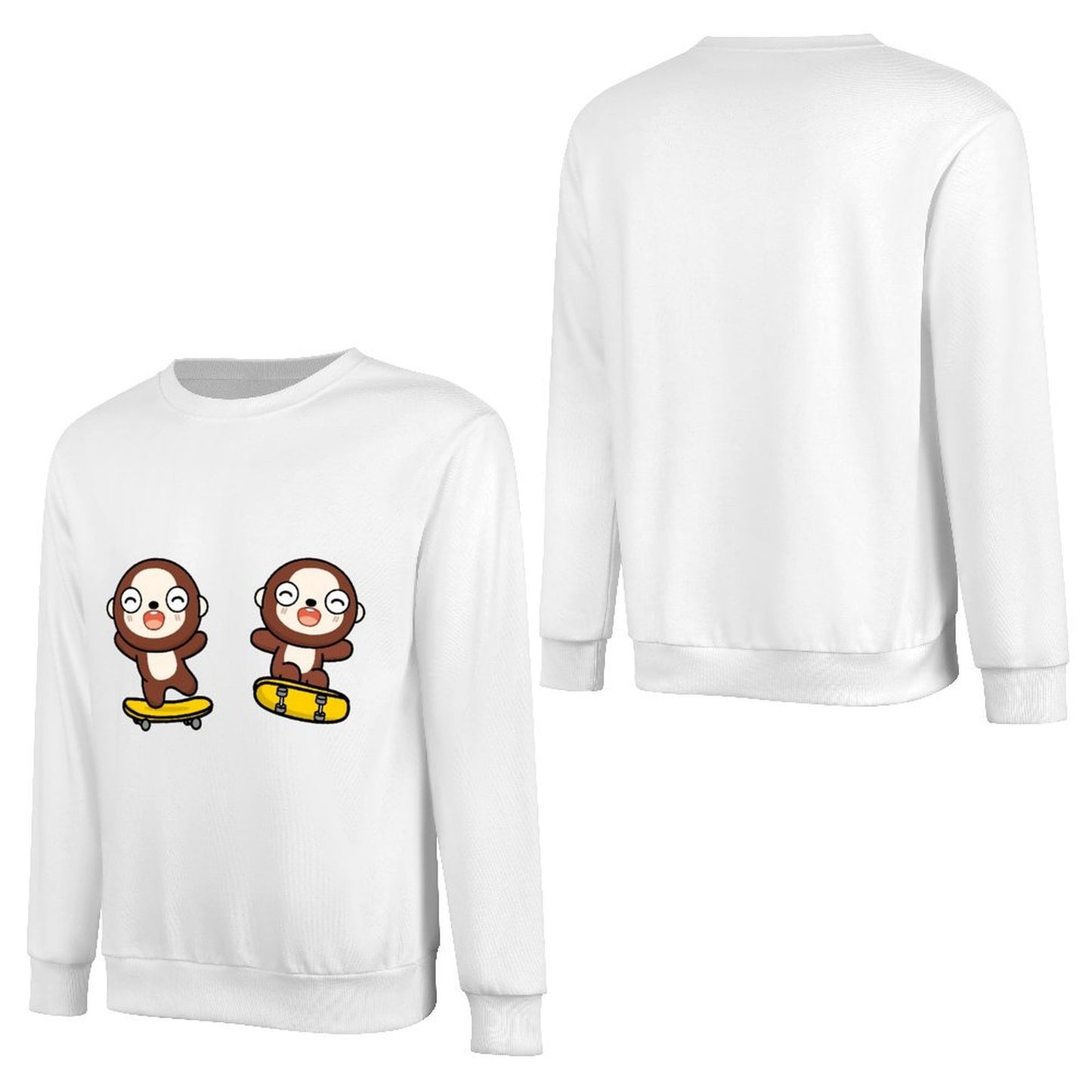 Front Patterned Long Sleeve TopPromotional Colorfast