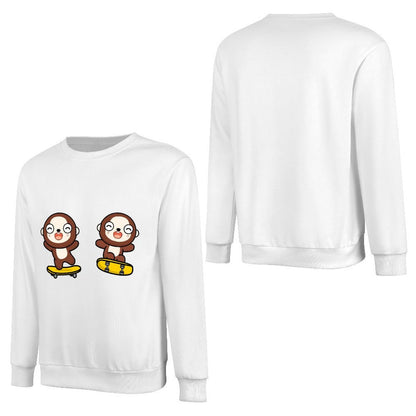 Front Patterned Long Sleeve TopPromotional Colorfast