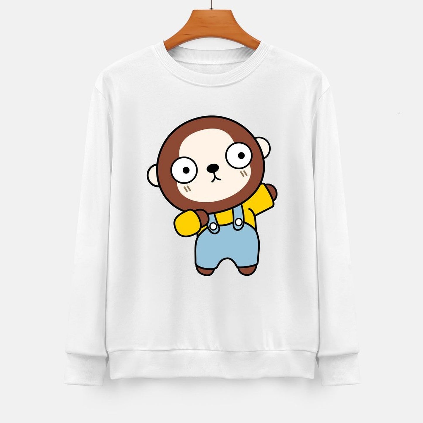 Front Patterned Long Sleeve TopDailyFit Fade-Resistant