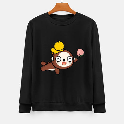  Front Patterned Long Sleeve TopShrink-Resistant EssentialFit