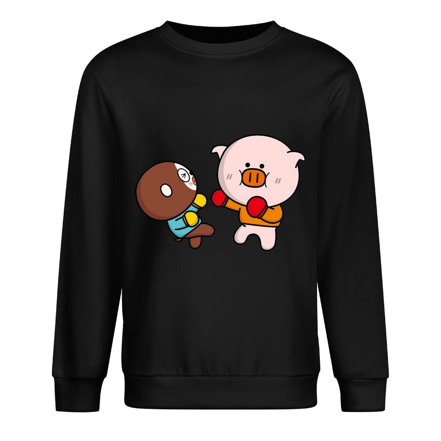 Front Patterned Long Sleeve TopStudio Print-Ready