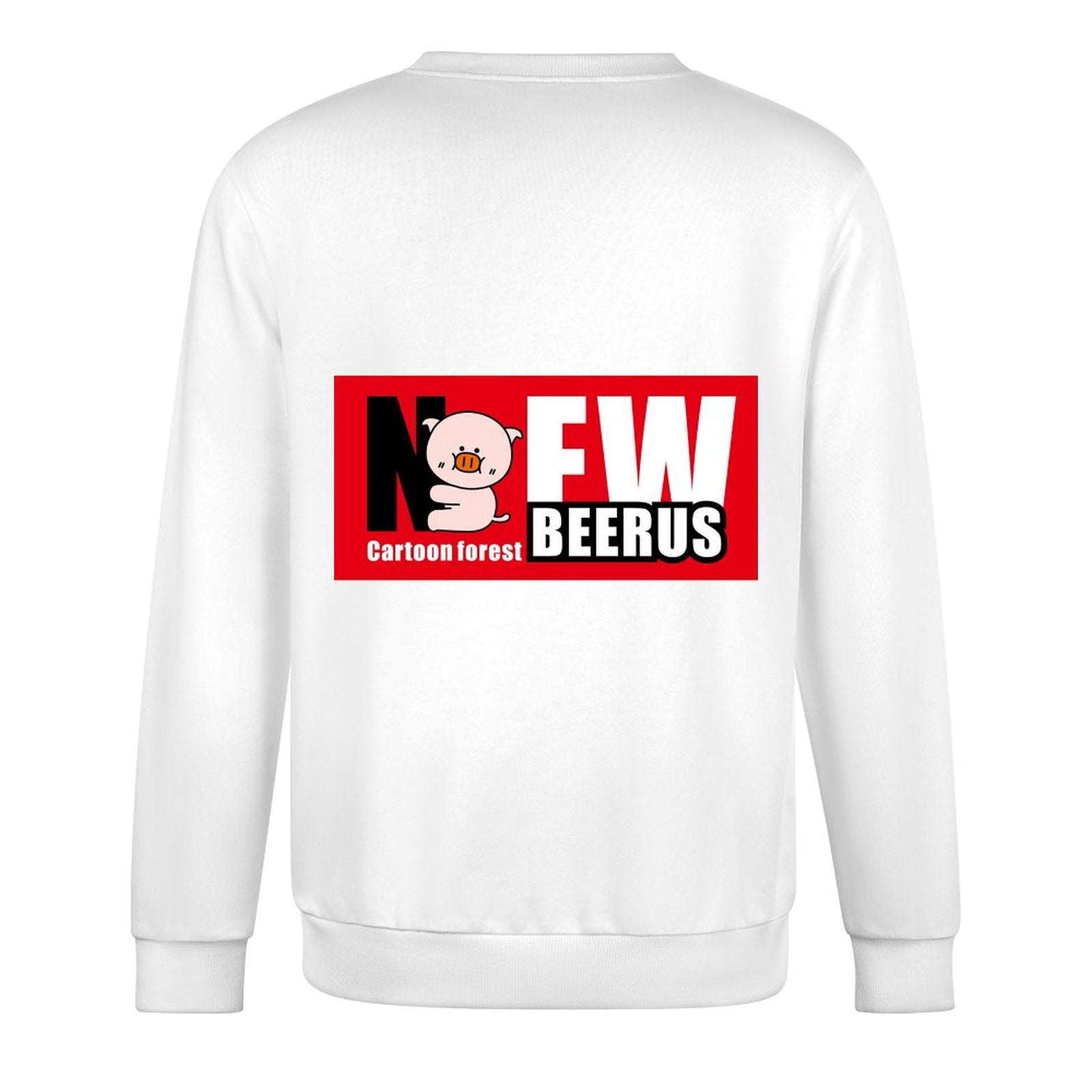Inkmay Beerus Long Sleeve crew neck sweatshirtRelaxed Fit Batch-Printed Long Sleeve