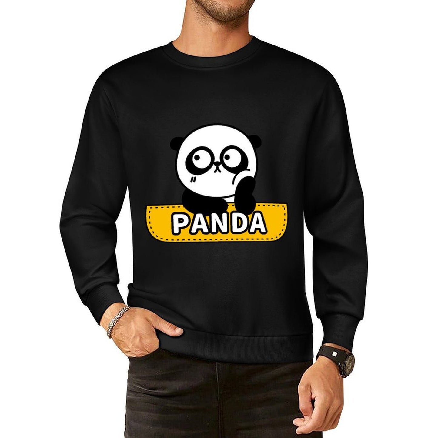 Front Patterned Long Sleeve TopShrink-Resistant DailyFit