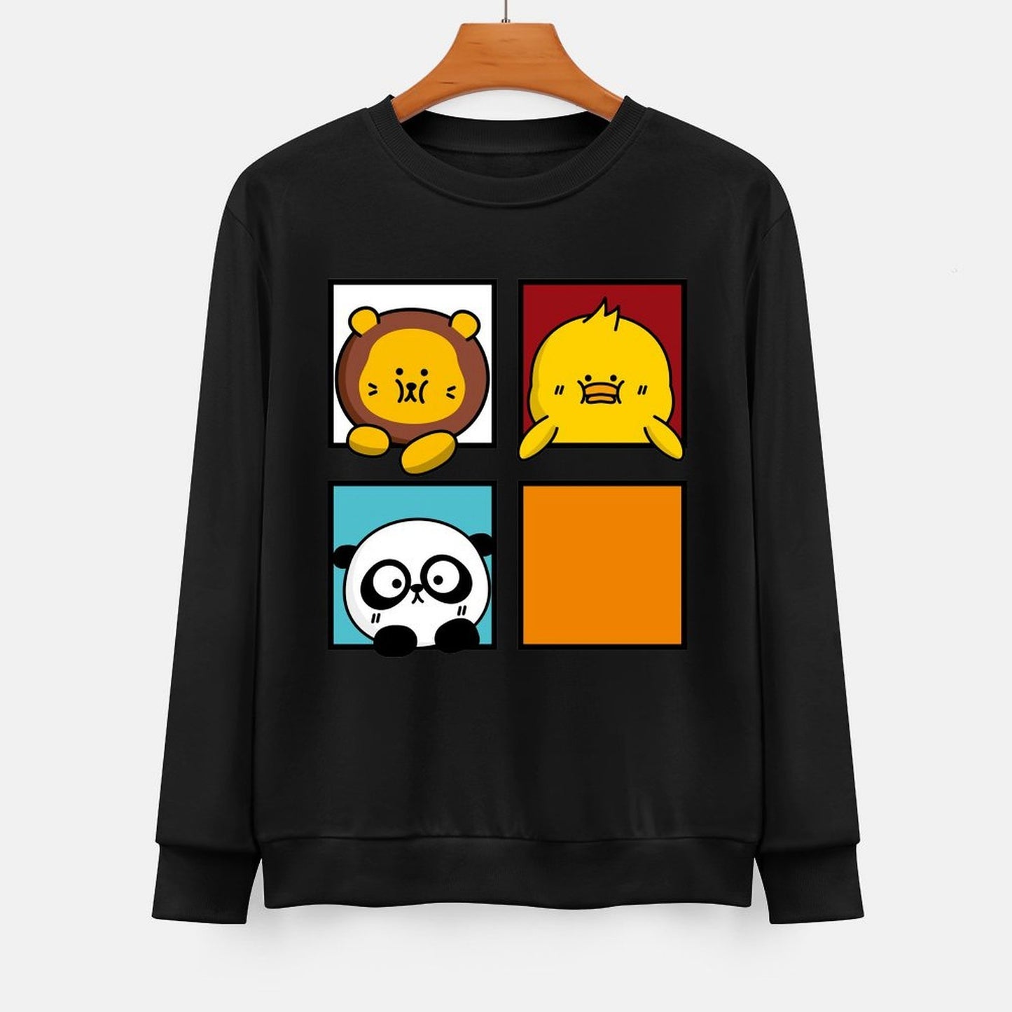 Front Patterned Long Sleeve TopPremium Soft