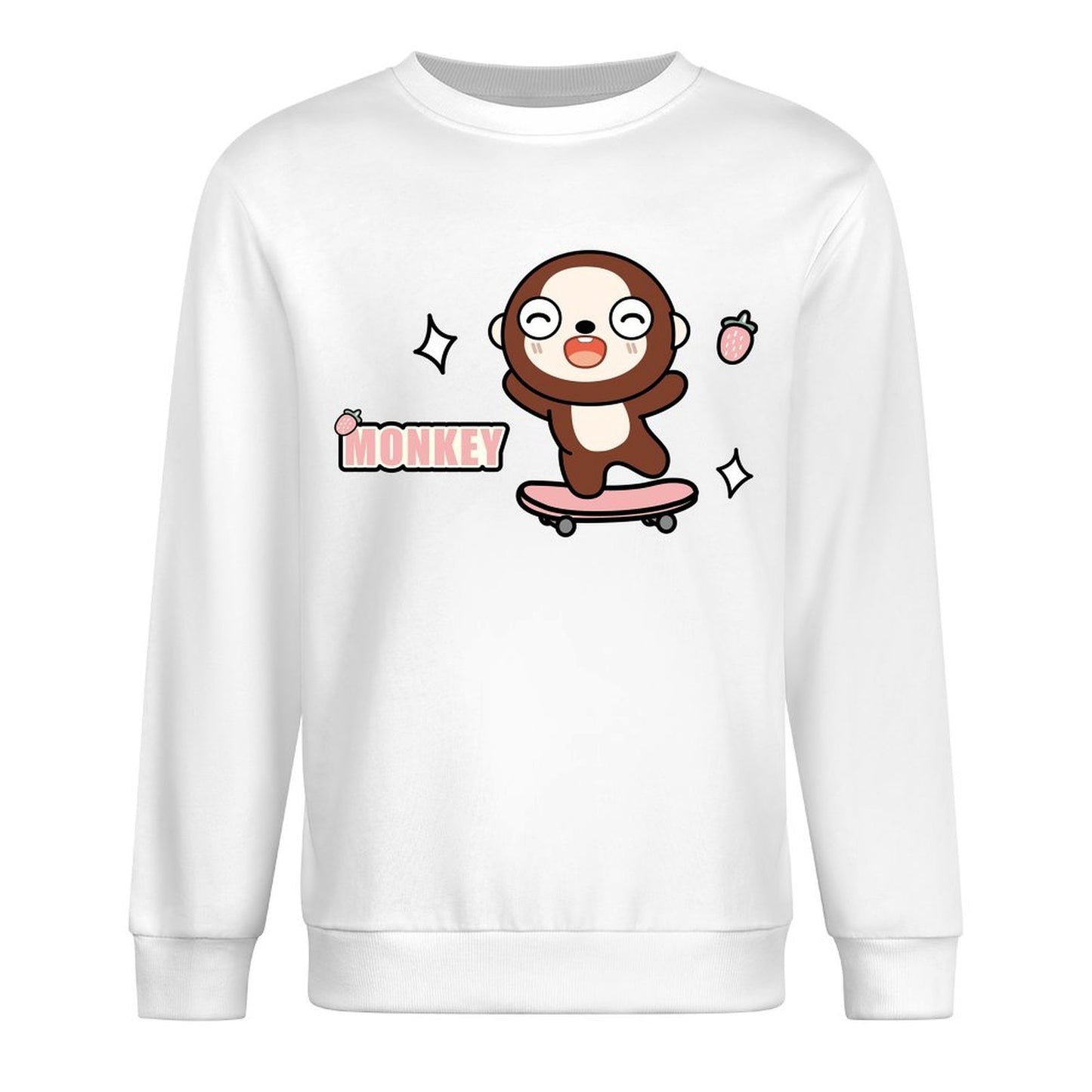 Front Patterned Long Sleeve TopCasual Daily