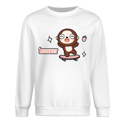 Front Patterned Long Sleeve TopCasual Daily