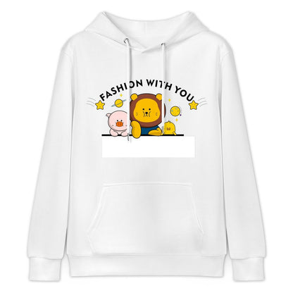 Logo-Ready Pure Front Graphic Hoodies