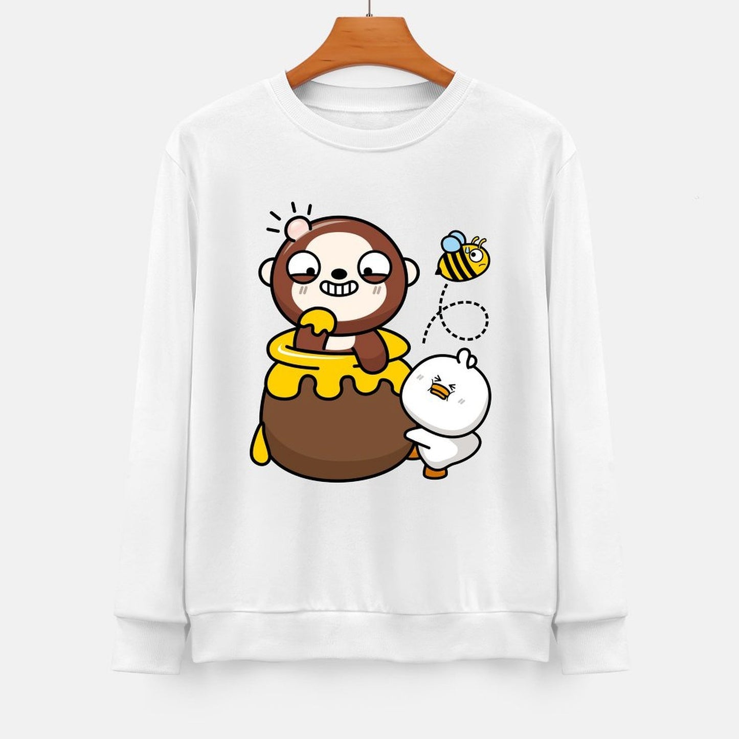 Front Patterned Long Sleeve TopClean EasyStyle