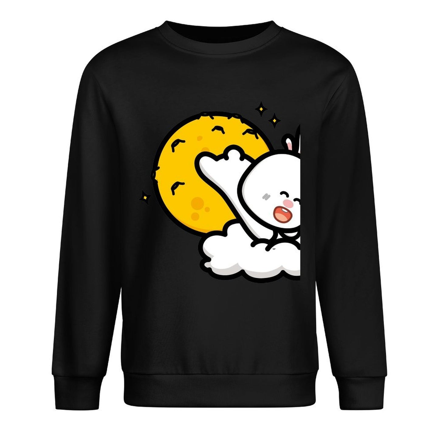 Front Patterned Long Sleeve TopMidweight TrueComfort