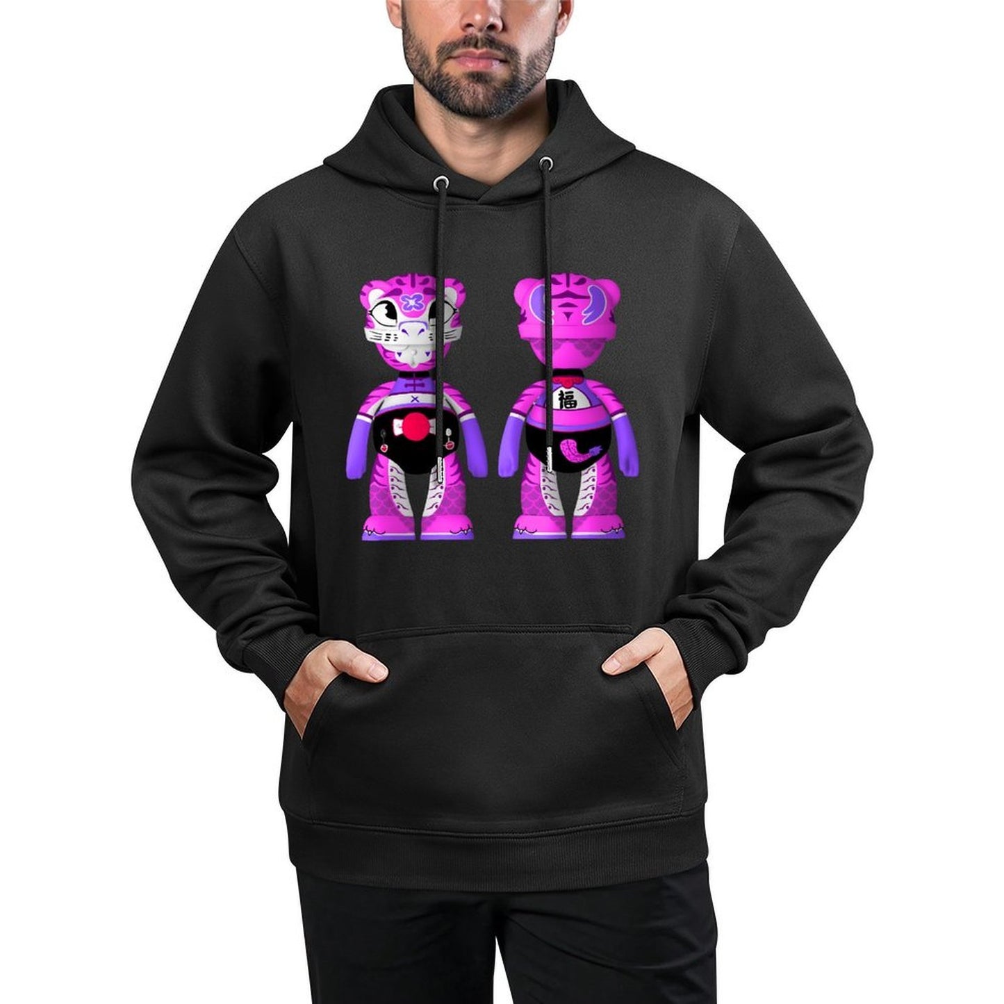 IPIB 250g Hooded Pocket Sweatshirt Front GraphicMen's Hooded  Sweatshirt6000076-1