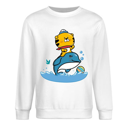 Front Patterned Long Sleeve TopPure Smooth Feel