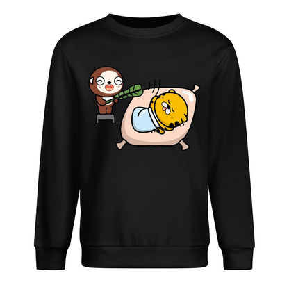 Front Patterned Long Sleeve TopSharp Cotton