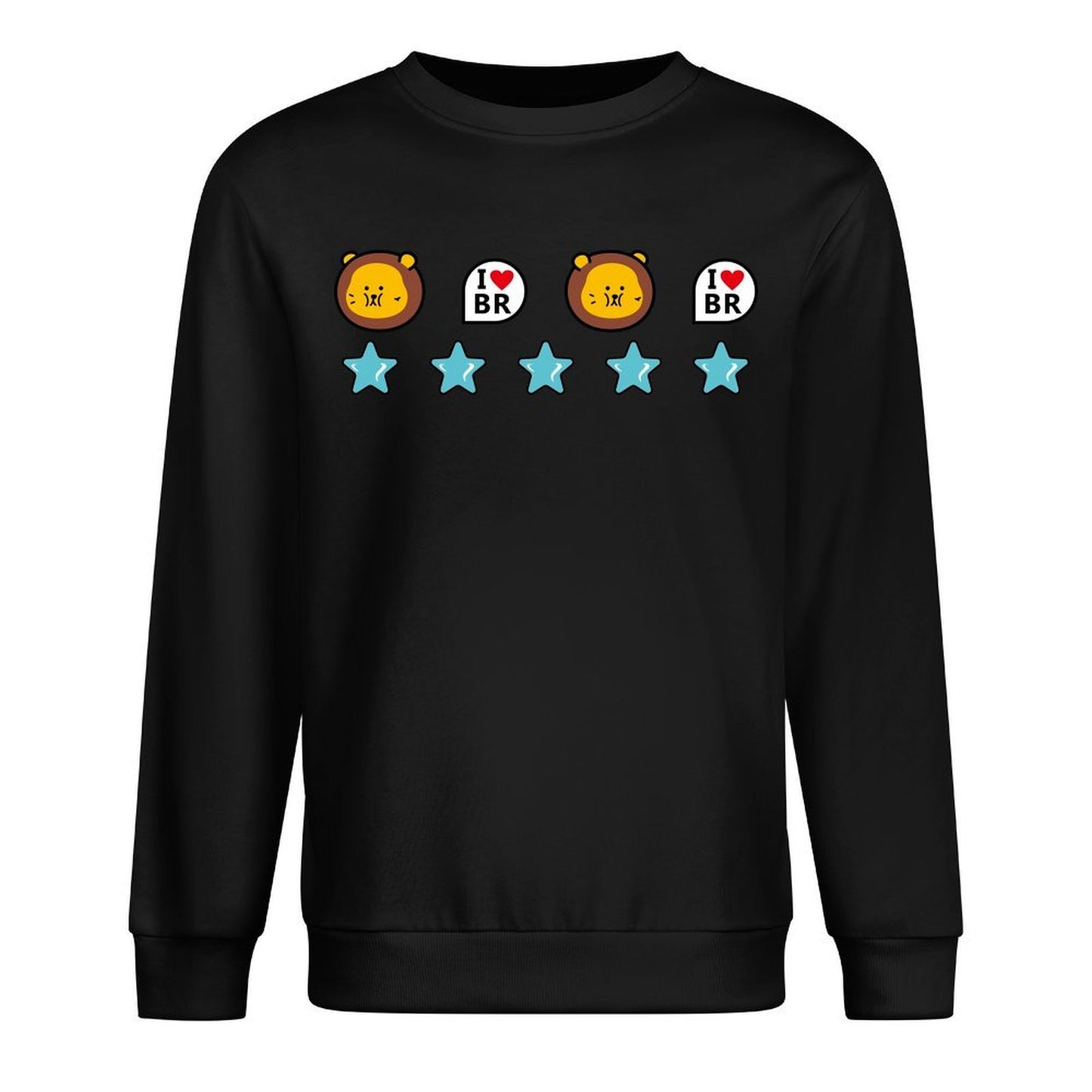 Front Patterned Long Sleeve TopCityStyle Unisex