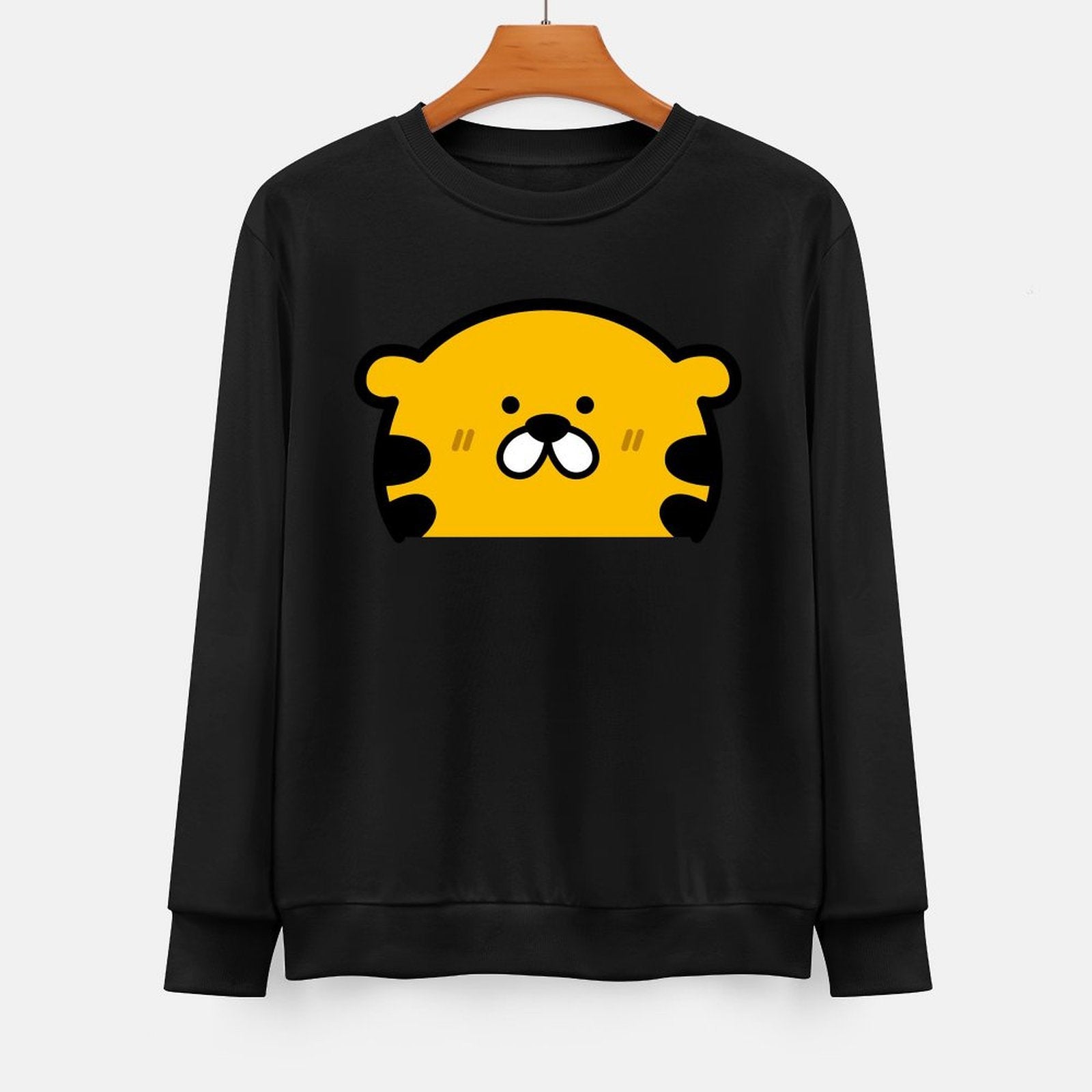  Front Patterned Long Sleeve TopEssential YearRound