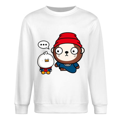 Front Patterned Long Sleeve TopHeavyweight Breathable