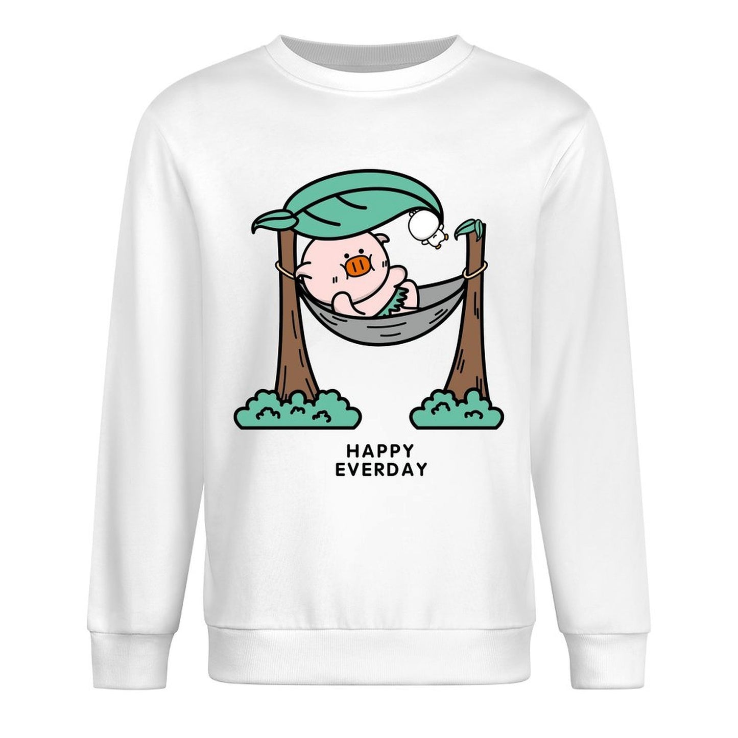 Front Patterned Long Sleeve TopEverydayComfort CityStyle