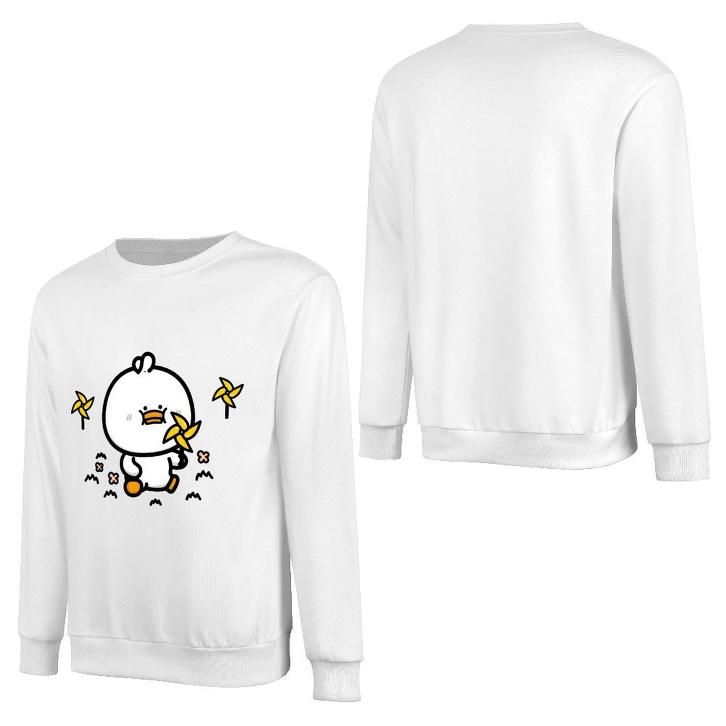 Front Patterned Long Sleeve TopHeavyweight RegularFit