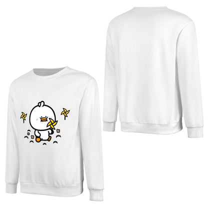 Front Patterned Long Sleeve TopHeavyweight RegularFit