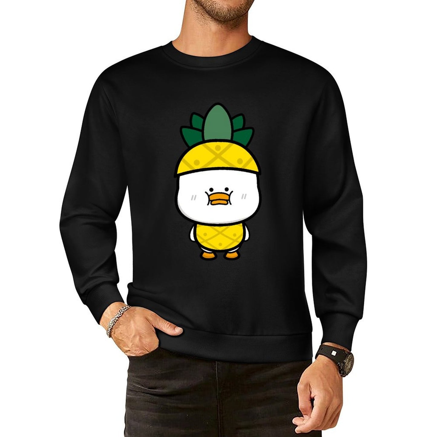 Front Patterned Long Sleeve TopAllDay Chill