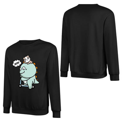 Front Patterned Long Sleeve TopCotton AllSeason