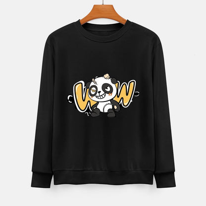  Front Patterned Long Sleeve TopCrew Neck Modern