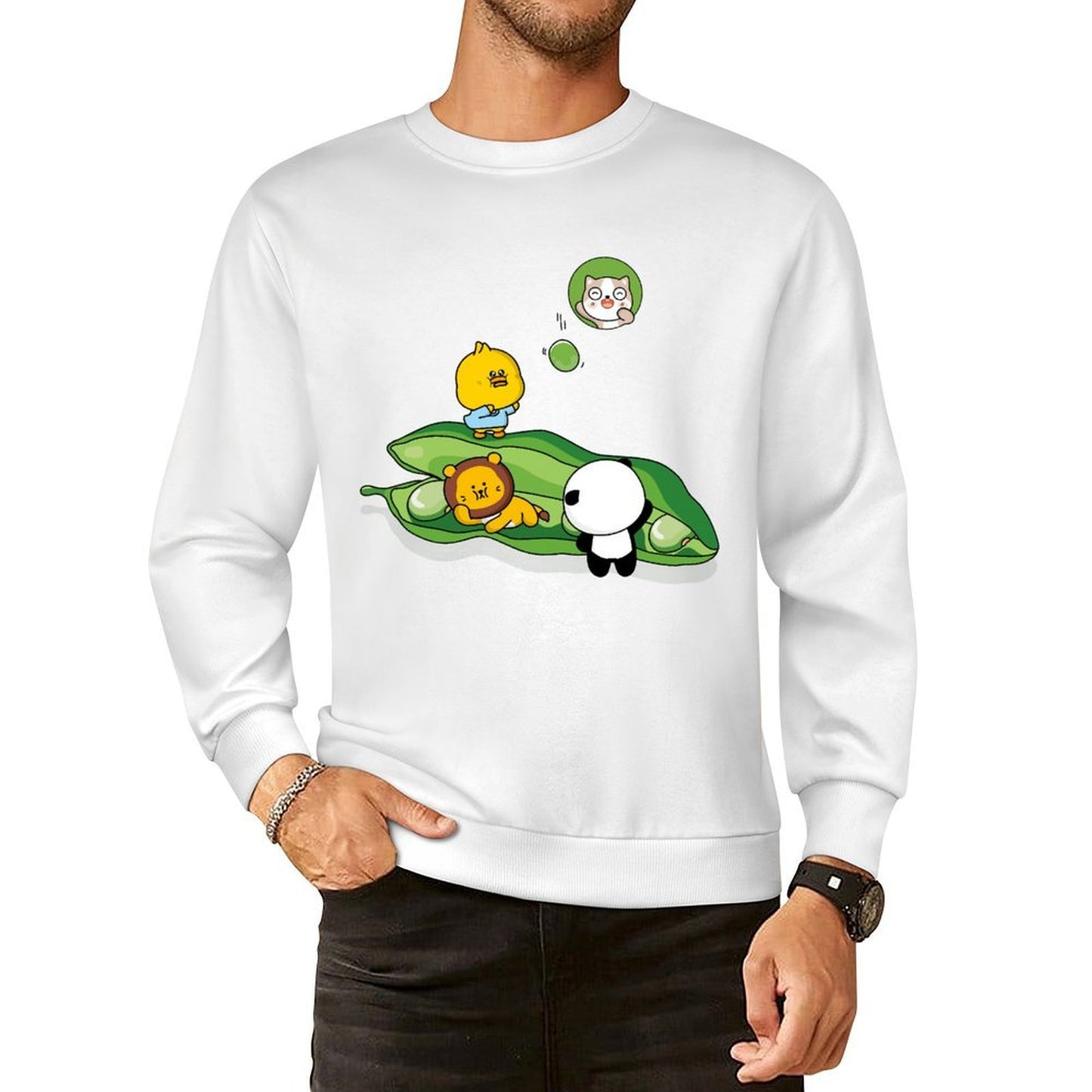 Front Patterned Long Sleeve TopSeries PureStyle