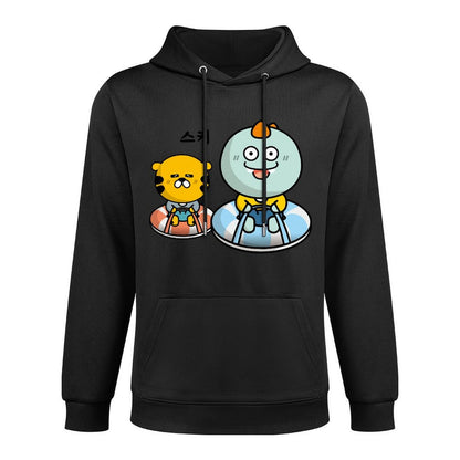 Printed Retro Front Graphic Hoodies