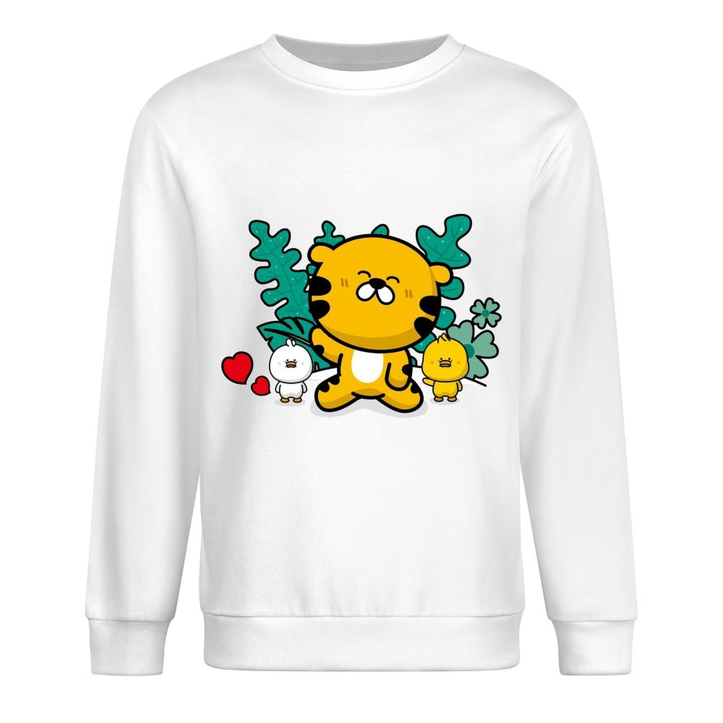 Front Patterned Long Sleeve TopCotton Performance