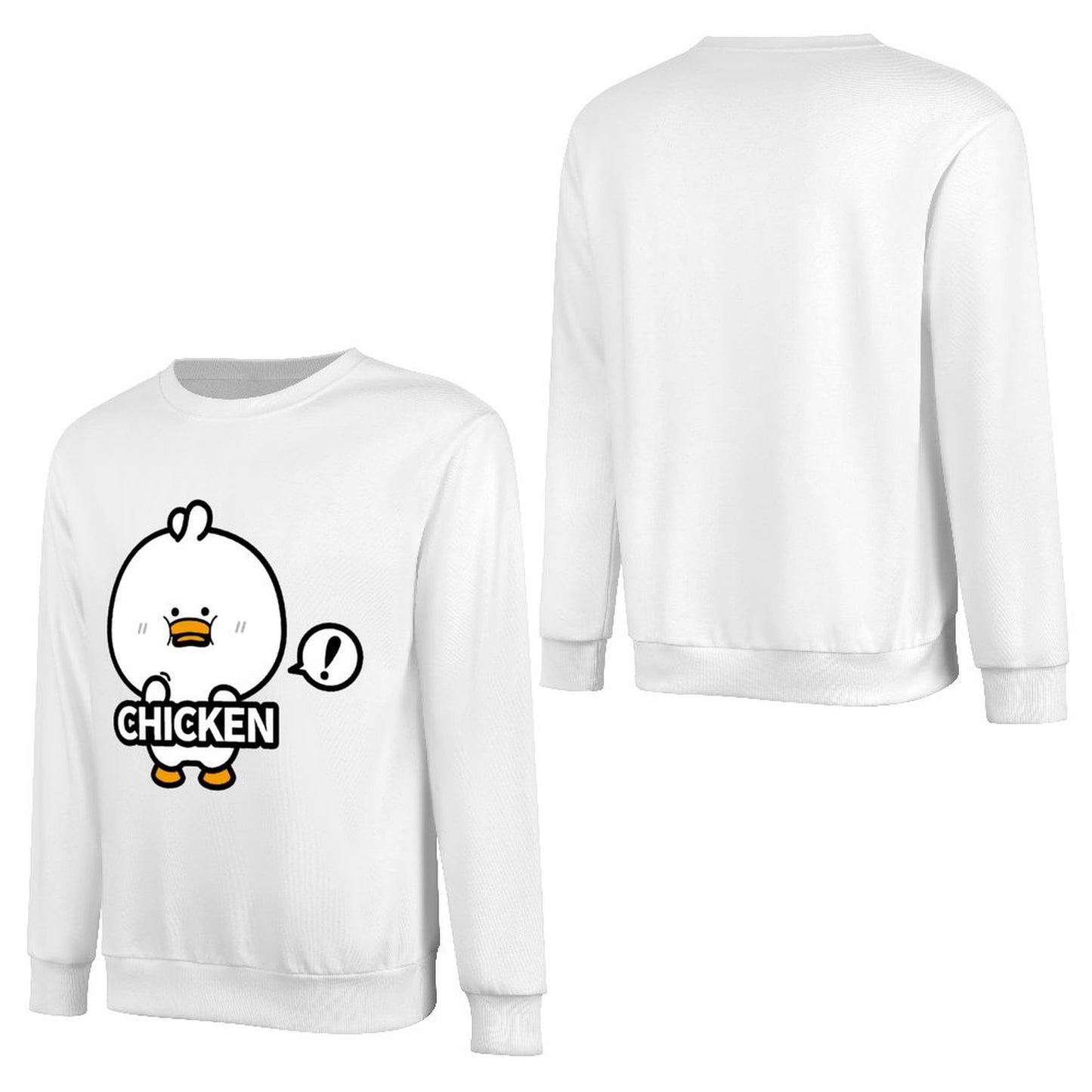 Front Patterned Long Sleeve TopEasy-Care Minimal