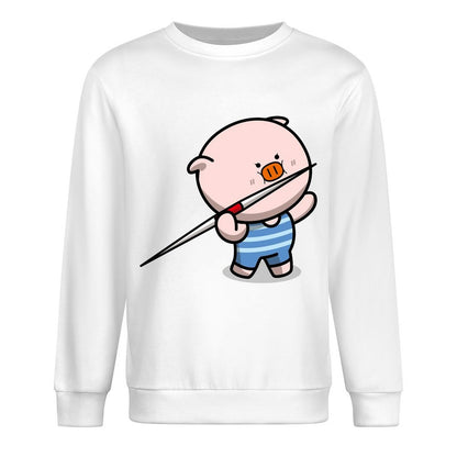 Front Patterned Long Sleeve TopOn-Demand Fade-Proof