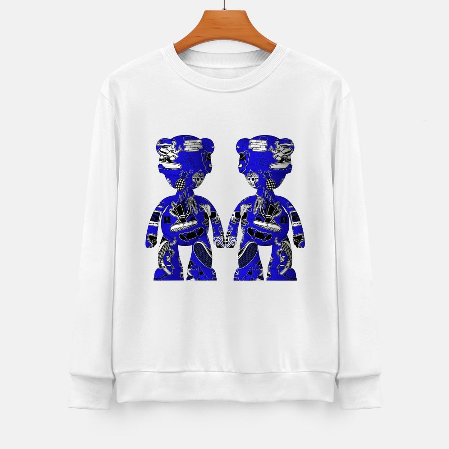 Long Sleeve With Front PatternBasicSeries Crew Neck