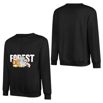 Front Patterned Long Sleeve TopComfort Essential