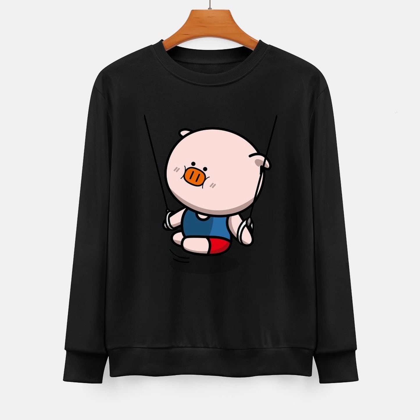  Front Patterned Long Sleeve TopDaily Easy-Care