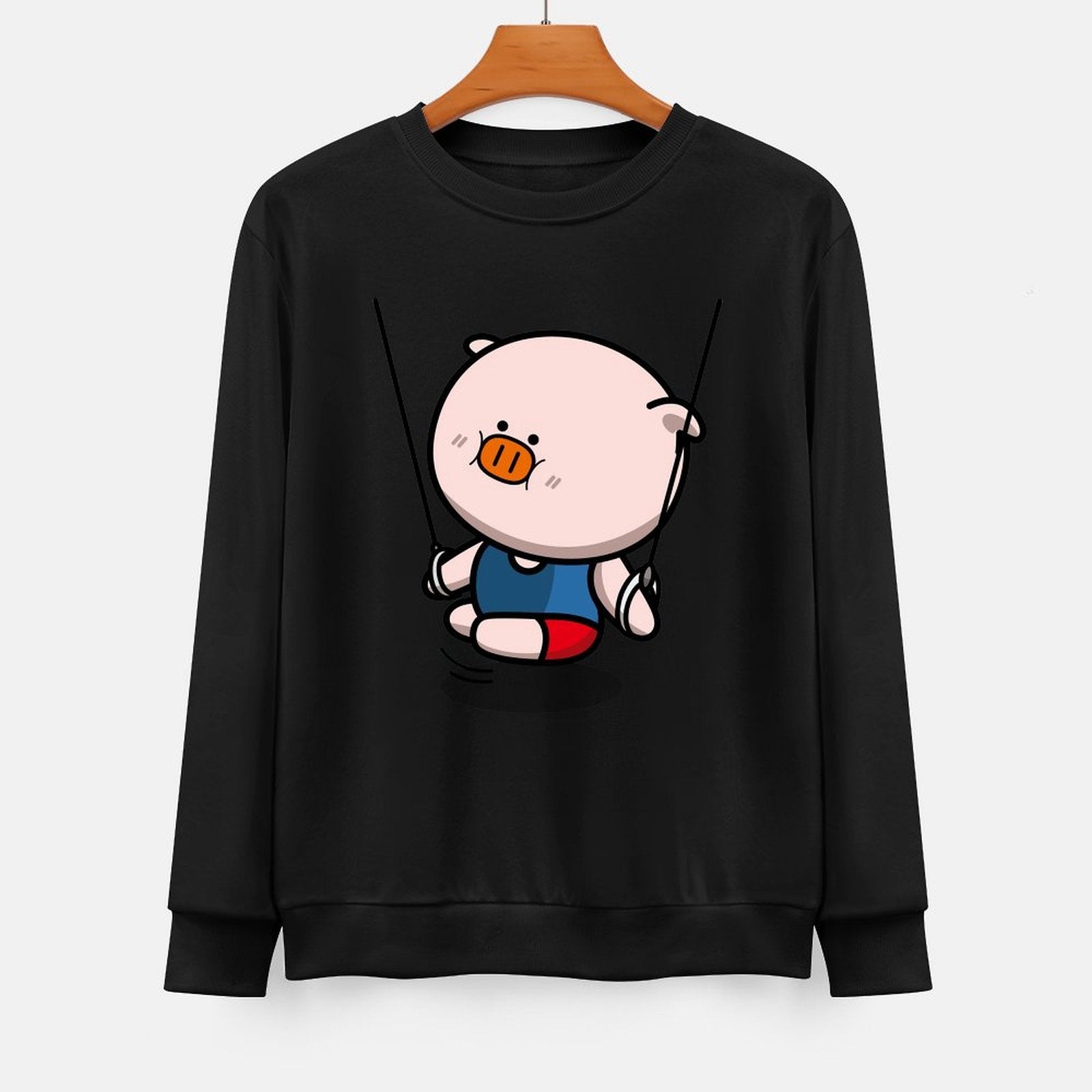  Front Patterned Long Sleeve TopDaily Easy-Care