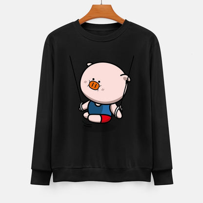  Front Patterned Long Sleeve TopDaily Easy-Care