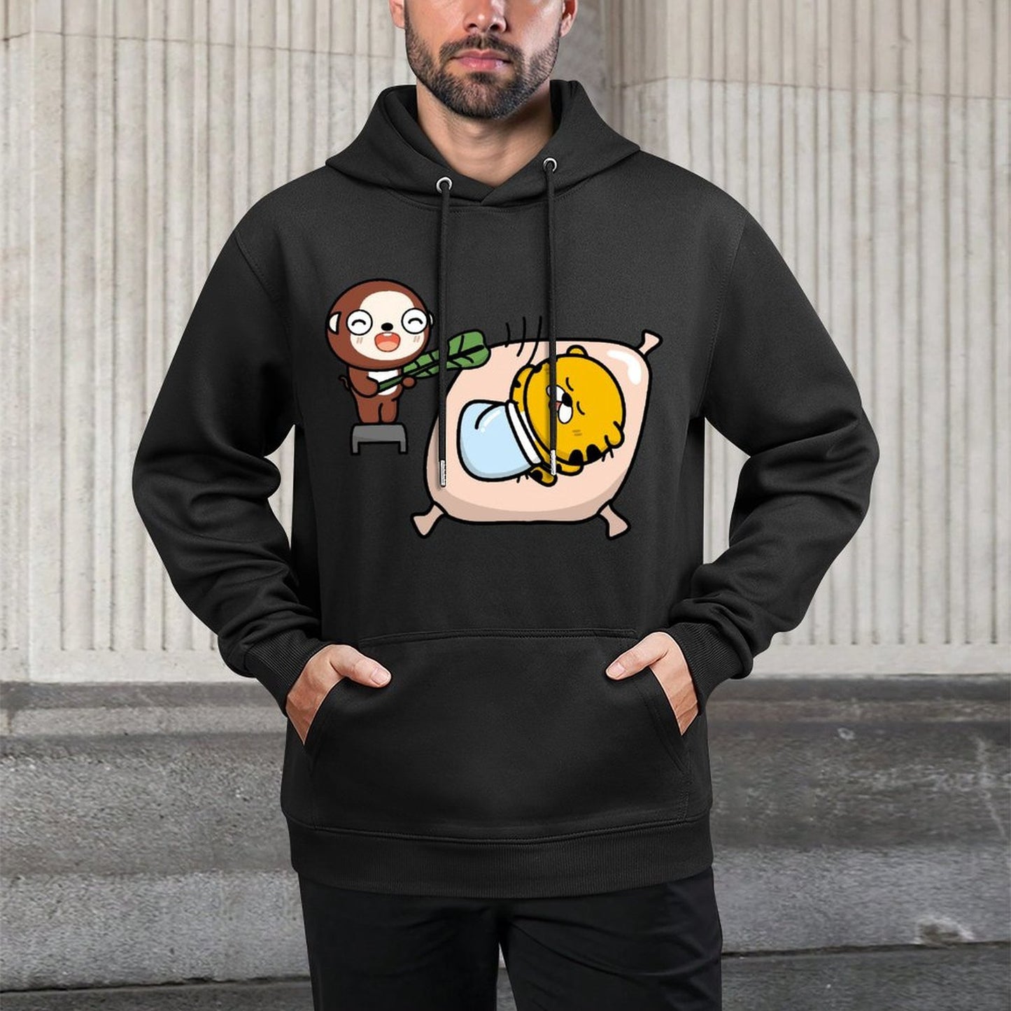 IPBR 250g Hooded Pocket Sweatshirt Front GraphicMen's Hooded  Sweatshirt4001508