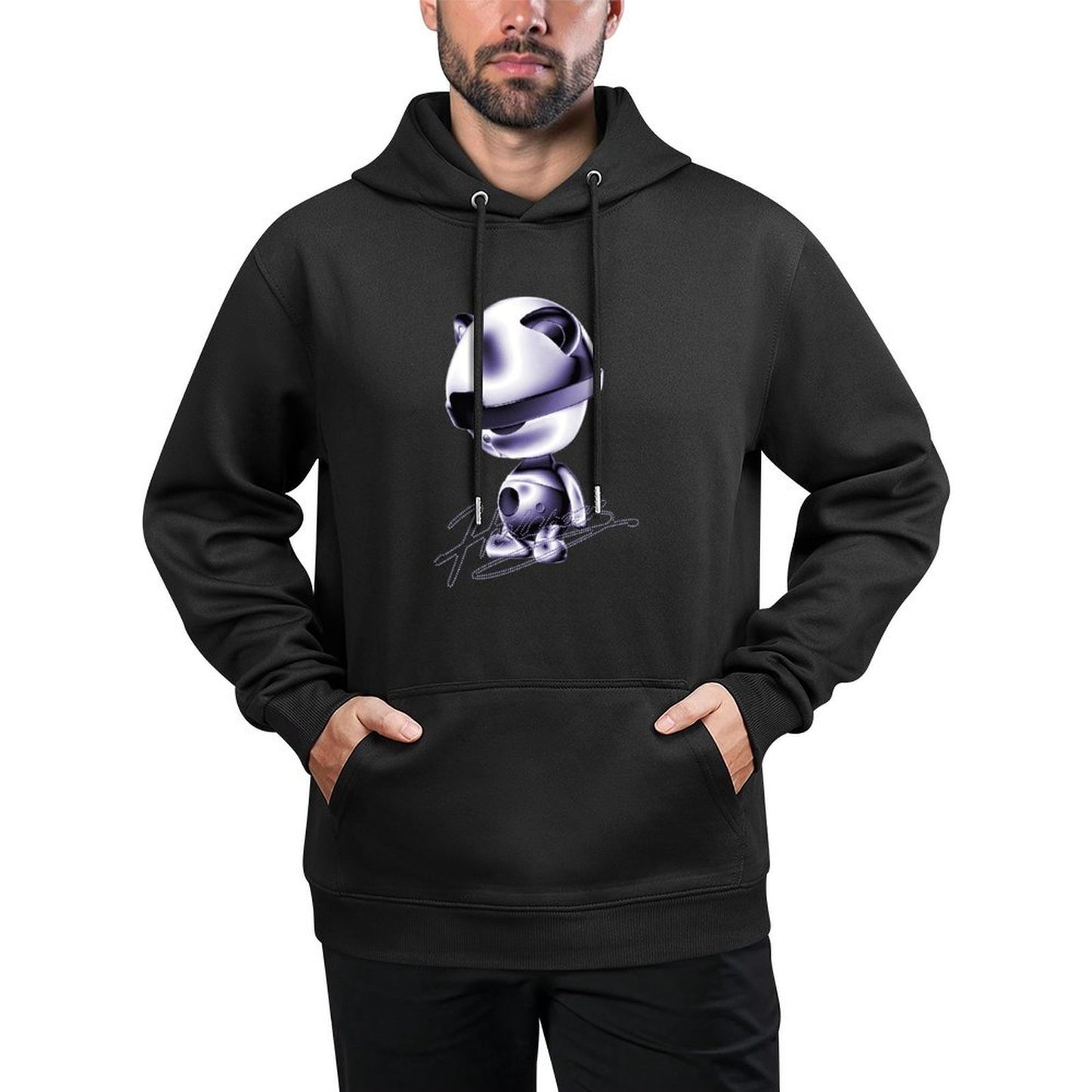IPIB 250g Hooded Pocket Sweatshirt Front GraphicMen's Hooded  Sweatshirt6000027-1