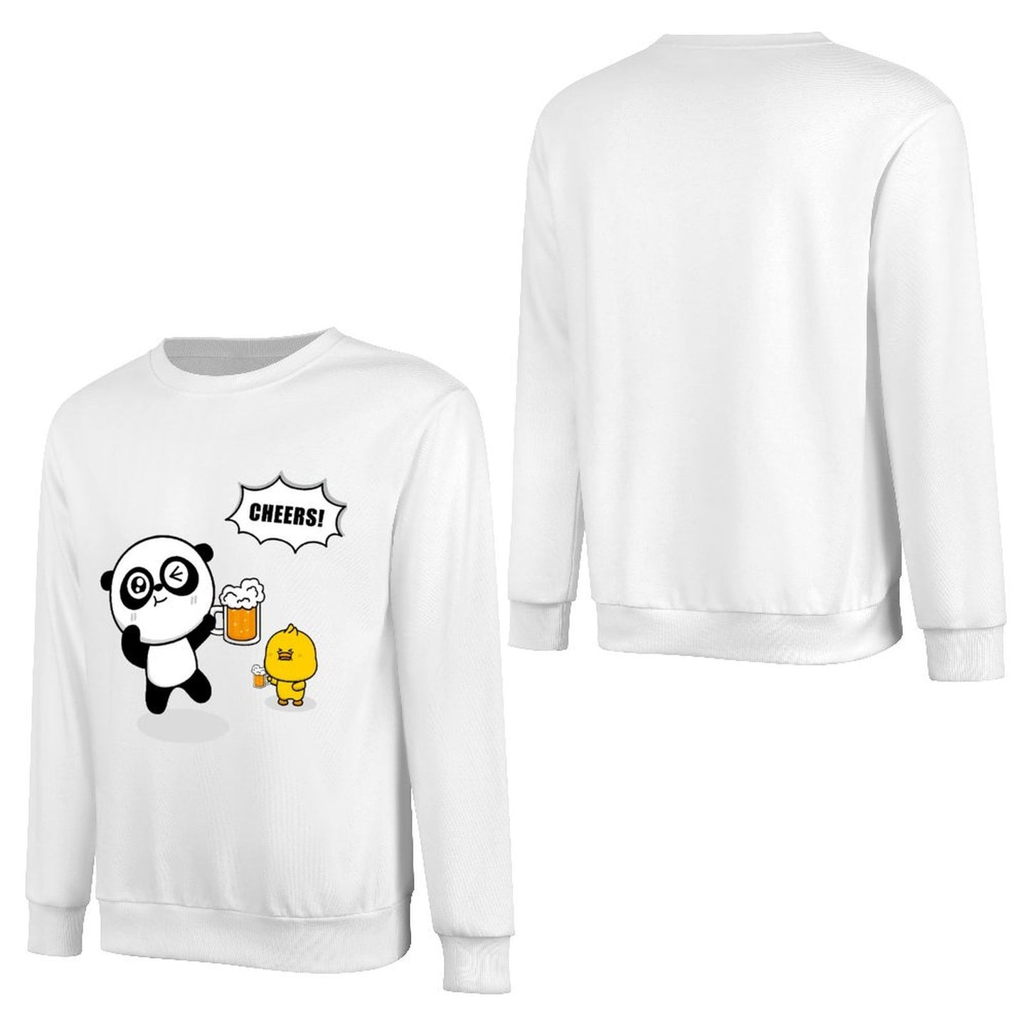 Front Patterned Long Sleeve TopSmoothWear Breathable