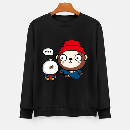  Front Patterned Long Sleeve TopHeavyweight Breathable