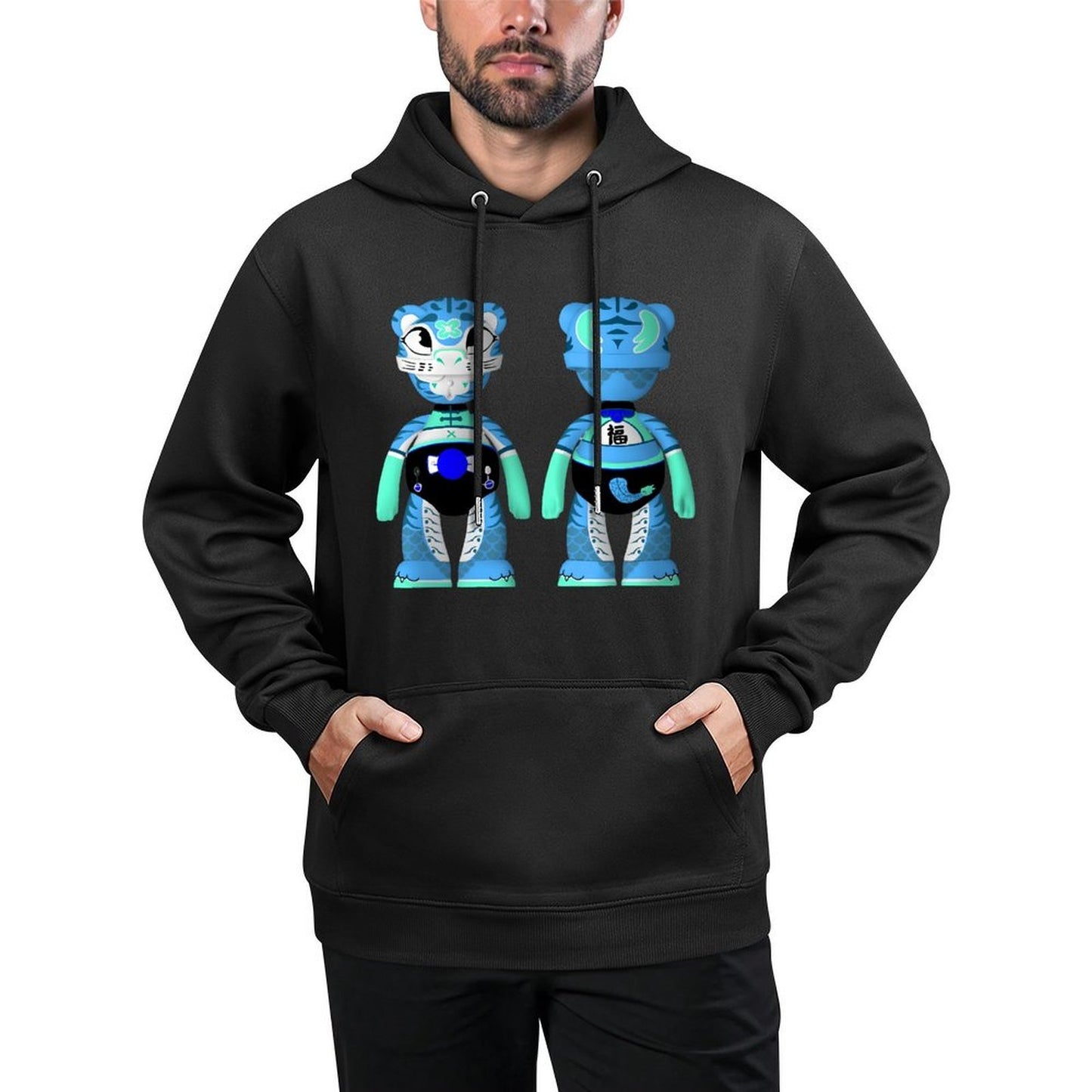 IPIB 250g Hooded Pocket Sweatshirt Front GraphicMen's Hooded  Sweatshirt6000076-3
