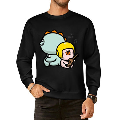 Front Patterned Long Sleeve TopPrinting Minimal