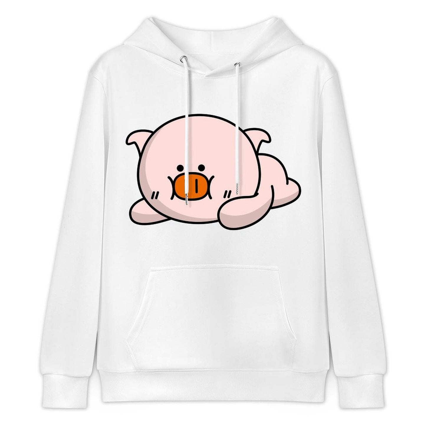 Casual Batch-Printed Front Graphic Hoodies