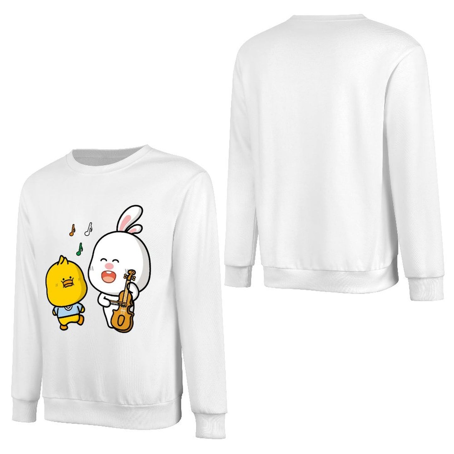 Front Patterned Long Sleeve TopSoftFeel Bold